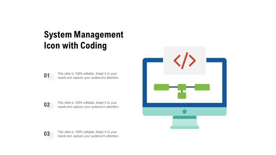 System Management Icon With Coding Ppt PowerPoint Presentation Show Diagrams PDF System Management Icon With Coding Ppt PowerPoint Presentation Show Diagrams PDF