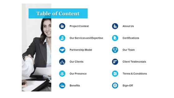 Table Of Content Ppt PowerPoint Presentation Icon Portrait
