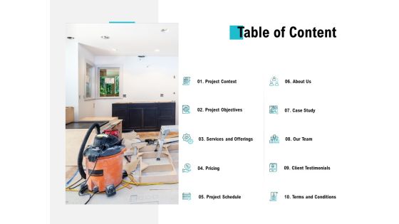 Table Of Content Pricing Ppt PowerPoint Presentation Inspiration Show