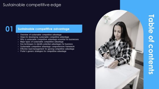 Table Of Content Sustainable Competitive Edge Introduction PDF Table Of Content Sustainable Competitive Edge Introduction PDF
