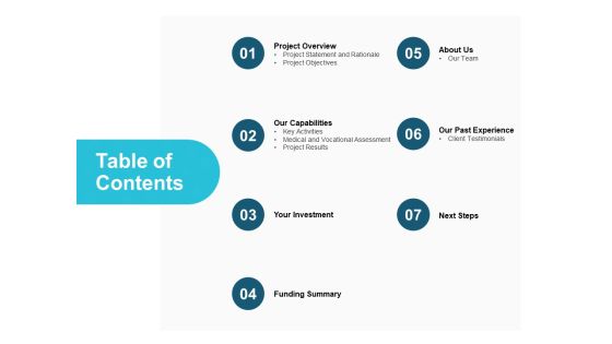 Table Of Contents Capabilities Ppt PowerPoint Presentation Layouts Table Of Contents Capabilities Ppt PowerPoint Presentation Layouts