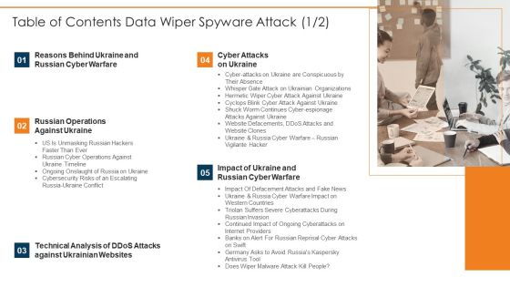 Table Of Contents Data Wiper Spyware Attack Microsoft PDF Table Of Contents Data Wiper Spyware Attack Microsoft PDF