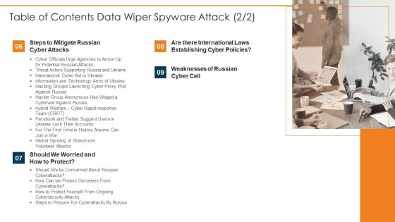 Table Of Contents Data Wiper Spyware Attack Tips Microsoft PDF Table Of Contents Data Wiper Spyware Attack Tips Microsoft PDF
