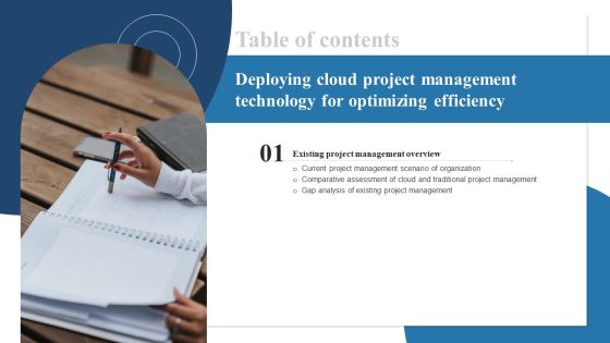 Table Of Contents Deploying Cloud Project Management Technology For Optimizing Efficiency Slide Rules PDF Table Of Contents Deploying Cloud Project Management Technology For Optimizing Efficiency Slide Rules PDF