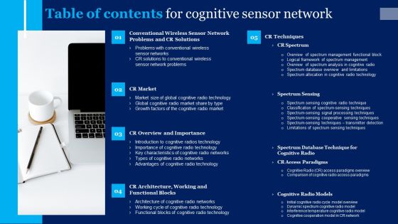 Table Of Contents For Cognitive Sensor Network Professional PDF Table Of Contents For Cognitive Sensor Network Professional PDF