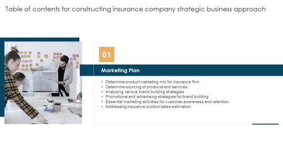 Table Of Contents For Constructing Insurance Company Strategic Business Approach Rules Professional PDF Table Of Contents For Constructing Insurance Company Strategic Business Approach Rules Professional PDF