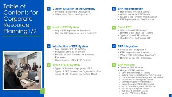 Table Of Contents For Corporate Resource Planning Rules Microsoft PDF Table Of Contents For Corporate Resource Planning Rules Microsoft PDF