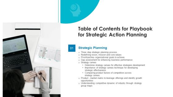 Table Of Contents For Playbook For Strategic Action Planning Rules Inspiration PDF Table Of Contents For Playbook For Strategic Action Planning Rules Inspiration PDF