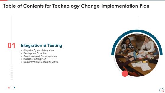 Table Of Contents For Technology Change Implementation Plan Ppt PowerPoint Presentation Gallery Layout PDF Table Of Contents For Technology Change Implementation Plan Ppt PowerPoint Presentation Gallery Layout PDF