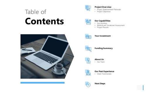 Table Of Contents Investment Ppt PowerPoint Presentation Summary Shapes Table Of Contents Investment Ppt PowerPoint Presentation Summary Shapes
