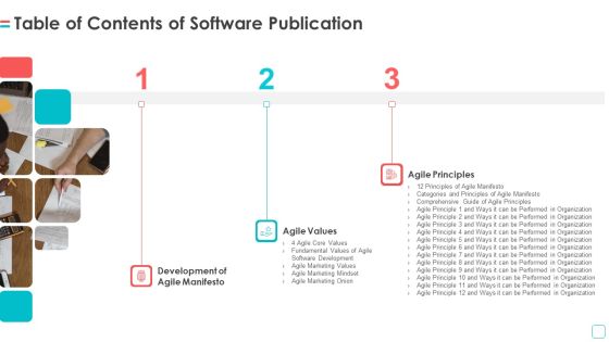 Table Of Contents Of Software Publication Ppt Gallery Layout PDF Table Of Contents Of Software Publication Ppt Gallery Layout PDF
