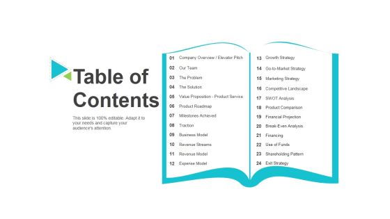 Table Of Contents Ppt PowerPoint Presentation File Deck Table Of Contents Ppt PowerPoint Presentation File Deck