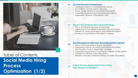 Table Of Contents Social Media Hiring Process Optimization Background PDF