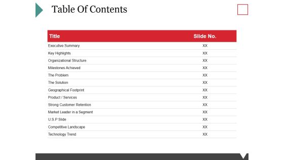 Table Of Contents Template 1 Ppt PowerPoint Presentation Show Graphics Download Table Of Contents Template 1 Ppt PowerPoint Presentation Show Graphics Download