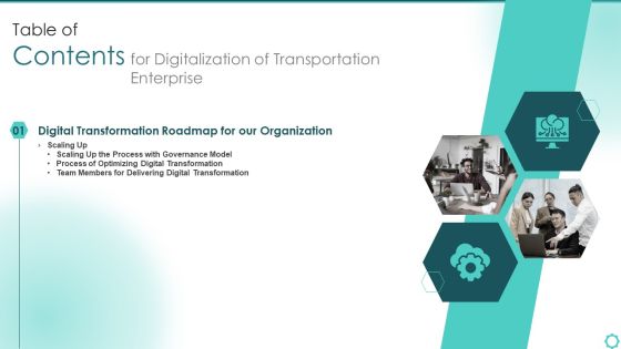 Table Of Contents Transportation Enterprise Team Professional PDF Table Of Contents Transportation Enterprise Team Professional PDF