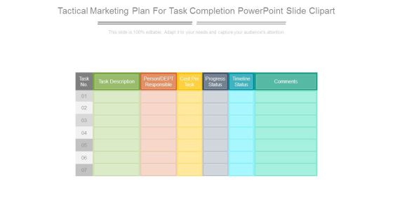 Tactical Marketing Plan For Task Completion Powerpoint Slide Clipart Tactical Marketing Plan For Task Completion Powerpoint Slide Clipart
