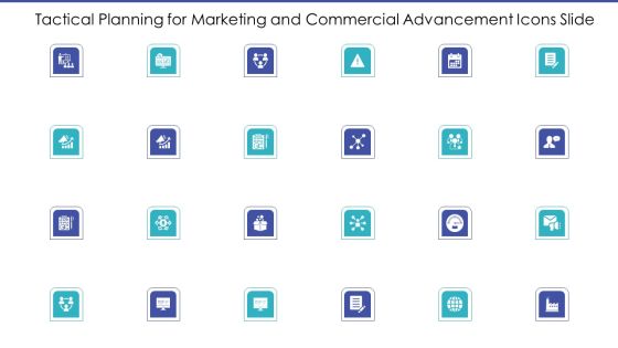 Tactical Planning For Marketing And Commercial Advancement Icons Slide Structure PDF Tactical Planning For Marketing And Commercial Advancement Icons Slide Structure PDF