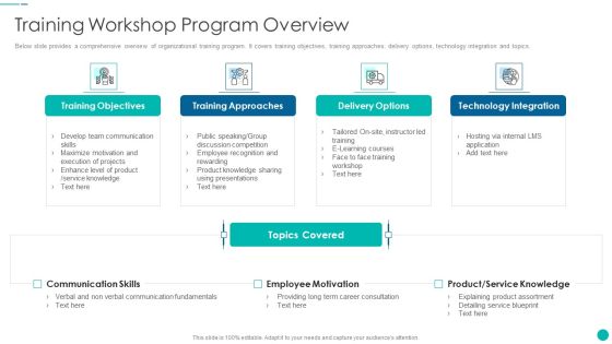 Tactical Procedure For Increasing Customer Intimacy Training Workshop Program Overview Summary PDF Tactical Procedure For Increasing Customer Intimacy Training Workshop Program Overview Summary PDF