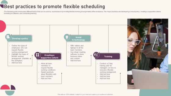 Tactics For Establishing Sustainable Hybrid Work Environment Best Practices To Promote Flexible Scheduling Download PDF Tactics For Establishing Sustainable Hybrid Work Environment Best Practices To Promote Flexible Scheduling Download PDF