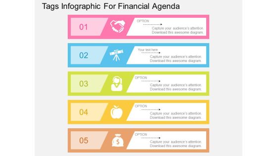 Tags Infographic For Financial Agenda Powerpoint Template Tags Infographic For Financial Agenda Powerpoint Template