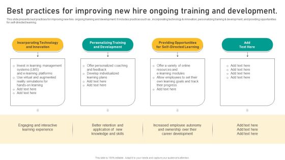 Talent Retention Initiatives For New Hire Onboarding Best Practices For Improving New Hire Inspiration PDF Talent Retention Initiatives For New Hire Onboarding Best Practices For Improving New Hire Inspiration PDF