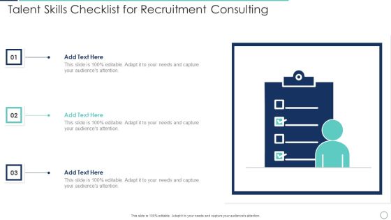 Talent Skills Checklist For Recruitment Consulting Elements PDF Talent Skills Checklist For Recruitment Consulting Elements PDF