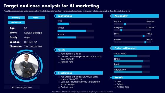 Target Audience Analysis For AI Marketing Ppt Styles Slides PDF Target Audience Analysis For AI Marketing Ppt Styles Slides PDF