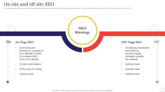 Target Audience Strategy For B2B And B2C Business On Site And Off Site SEO Topics PDF