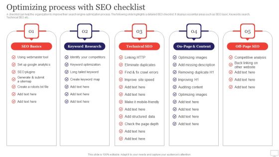 Target Audience Strategy For B2B And B2C Business Optimizing Process With SEO Checklist Inspiration PDF
