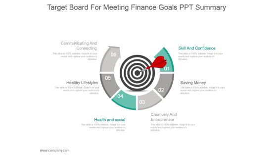 Target Board For Meeting Finance Goals Ppt Summary Target Board For Meeting Finance Goals Ppt Summary
