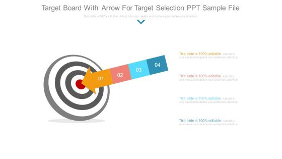 Target Board With Arrow For Target Selection Ppt Sample File Target Board With Arrow For Target Selection Ppt Sample File