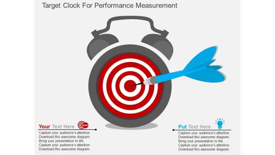 Target Clock For Performance Measurement Powerpoint Template