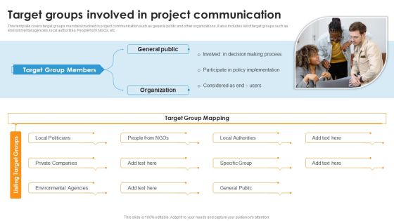 Target Groups Involved In Project Communication Ppt Summary Information PDF