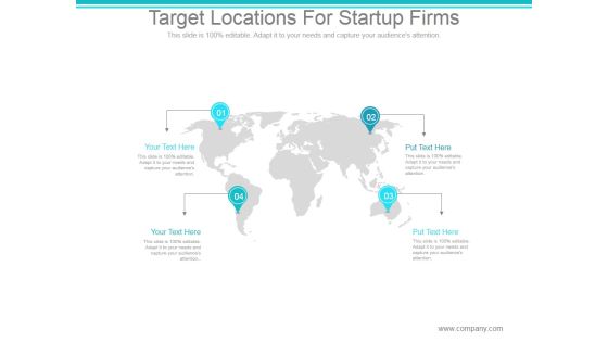 Target Locations For Startup Firms Ppt PowerPoint Presentation Deck