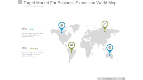 Target Market For Business Expansion World Map Ppt PowerPoint Presentation Topics
