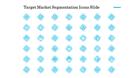 Target Market Segmentation Icons Slide Ppt PowerPoint Presentation Slides Tips PDF