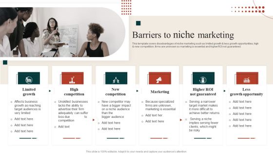 Target Marketing Techniques Barriers To Niche Marketing Diagrams PDF Target Marketing Techniques Barriers To Niche Marketing Diagrams PDF