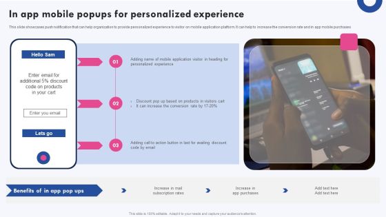 Targeted Marketing Campaigns To Improve Buyers Experience In App Mobile Popups For Personalized Experience Ideas PDF Targeted Marketing Campaigns To Improve Buyers Experience In App Mobile Popups For Personalized Experience Ideas PDF