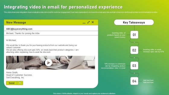 Targeted Marketing Strategic Plan For Audience Engagement Integrating Video In Email For Personalized Experience Brochure PDF Targeted Marketing Strategic Plan For Audience Engagement Integrating Video In Email For Personalized Experience Brochure PDF