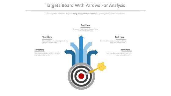 Targets Board With Arrows For Analysis Powerpoint Slides Targets Board With Arrows For Analysis Powerpoint Slides