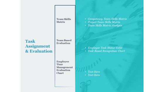 Task Assignment And Evaluation Ppt PowerPoint Presentation Ideas Clipart Images