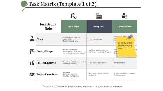 Task Matrix Client Ppt PowerPoint Presentation Slides Portrait Task Matrix Client Ppt PowerPoint Presentation Slides Portrait