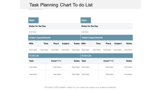 Task Planning Chart To Do List Ppt PowerPoint Presentation Infographics Picture Cpb