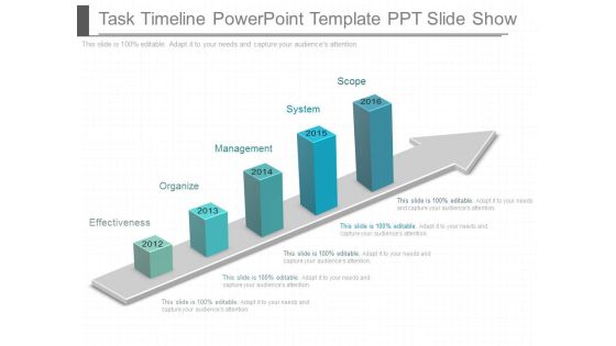 Task Timeline Powerpoint Template Ppt Slide Show Task Timeline Powerpoint Template Ppt Slide Show