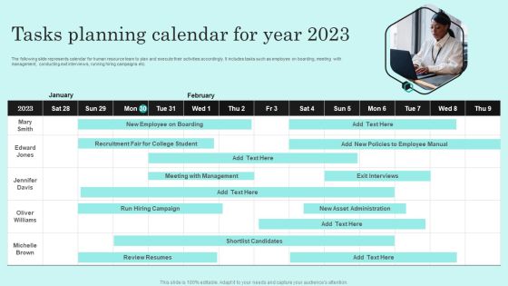 Tasks Planning Calendar For Year 2023 Graphics PDF Tasks Planning Calendar For Year 2023 Graphics PDF