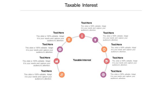 Taxable Interest Ppt PowerPoint Presentation File Visual Aids Cpb Pdf