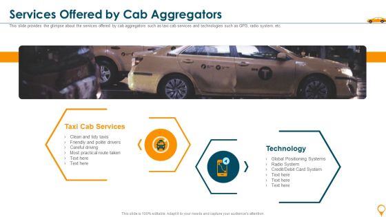 Taxi Aggregator Venture Capitalist Fundraising Services Offered By Cab Aggregators Infographics PDF Taxi Aggregator Venture Capitalist Fundraising Services Offered By Cab Aggregators Infographics PDF