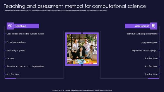 Teaching And Assessment Method For Computational Science Infographics PDF Teaching And Assessment Method For Computational Science Infographics PDF