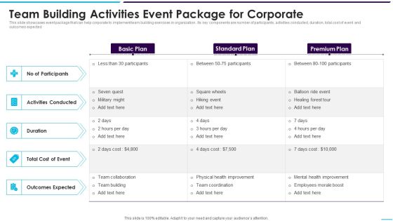 Team Building Activities Event Package For Corporate Microsoft PDF Team Building Activities Event Package For Corporate Microsoft PDF