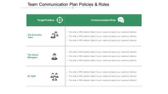 Team Communication Plan Policies And Roles Ppt PowerPoint Presentation Infographic Template Backgrounds